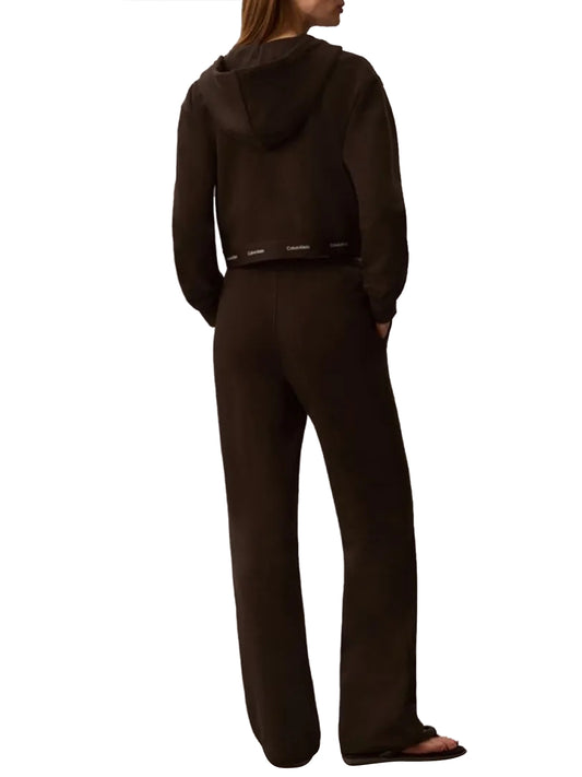 CALVIN2 1USCITA Pantaloni Da Jogging A Gamba Larga Calvin Klein - Coffee Dark Coffee