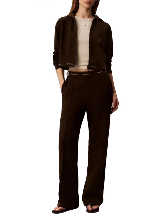 CALVIN2 1USCITA Pantaloni Da Jogging A Gamba Larga Calvin Klein - Coffee Dark Coffee