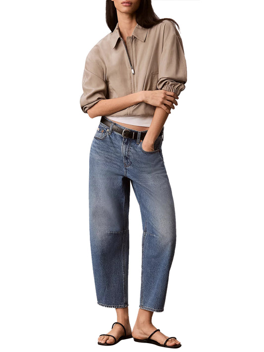 CALVIN2 1USCITA Jeans Barrel Cropped Calvin Klein - Denim DENIM