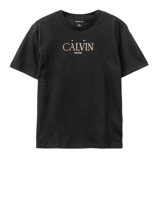 CALVIN2 1USCITA T-Shirt Graphic Tees Calvin Klein - Nero BLACK