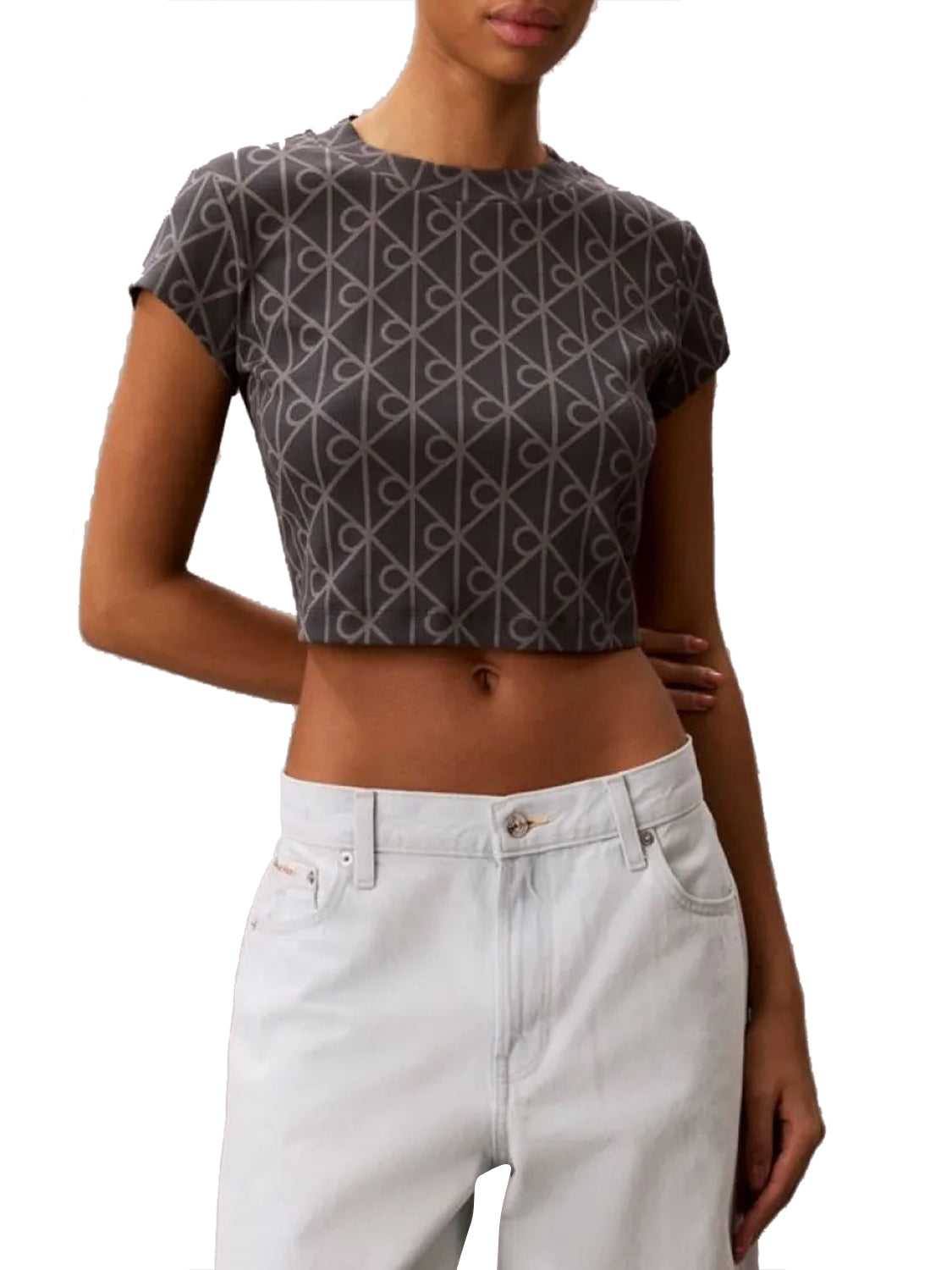 CALVIN2 1USCITA T-Shirt Corta Con Stampa Emblema Calvin Klein - Multi MULTI