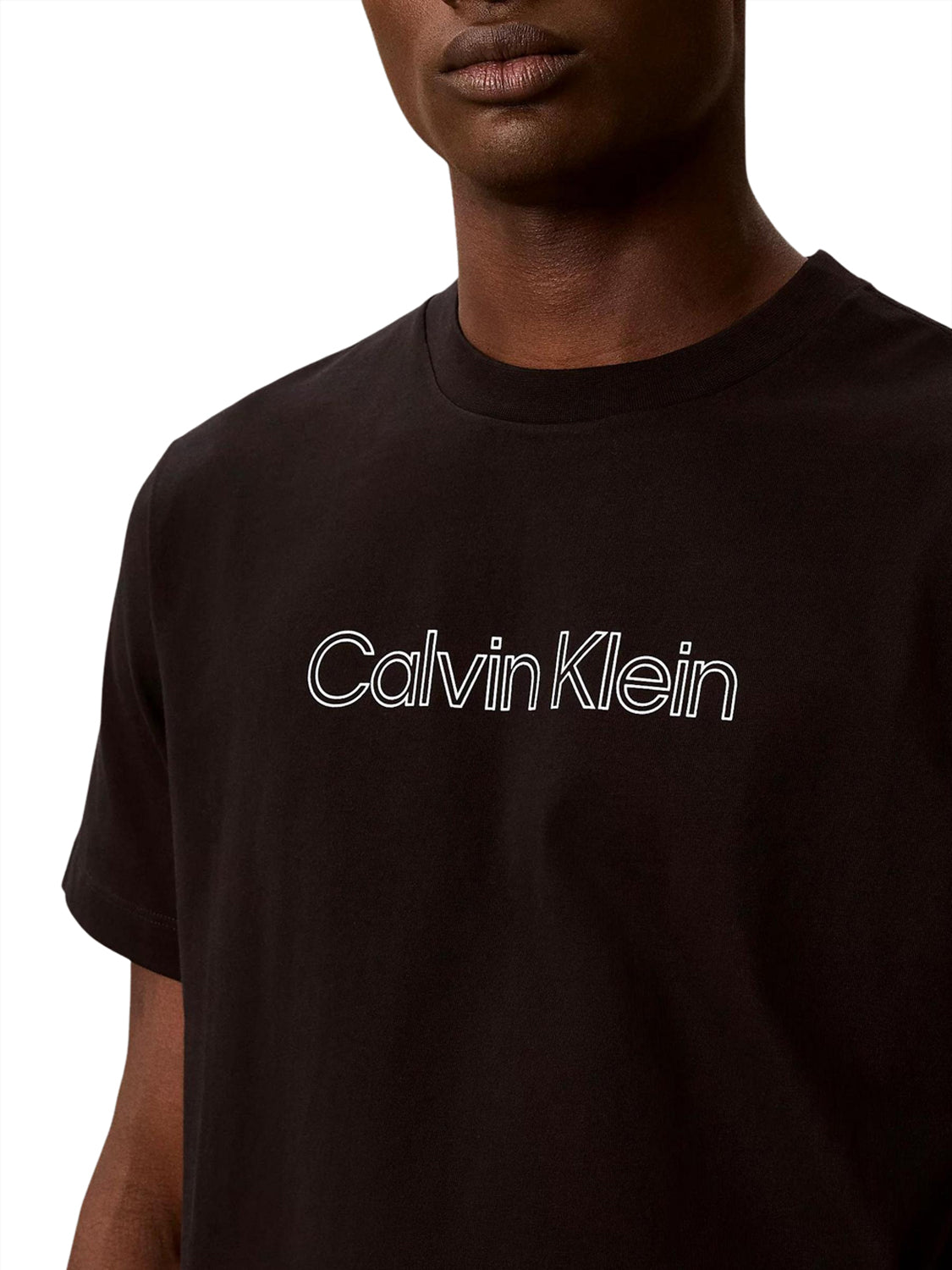 CALVIN2 1USCITA Calvin Klein T-Shirt Graphic Tees - Nero BLACK