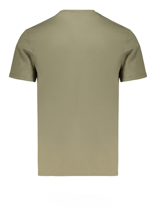 CALVIN2 1USCITA Calvin Klein T-Shirt Ss Badge 30s Jersey Classic Tee - Olive Dusty Olive