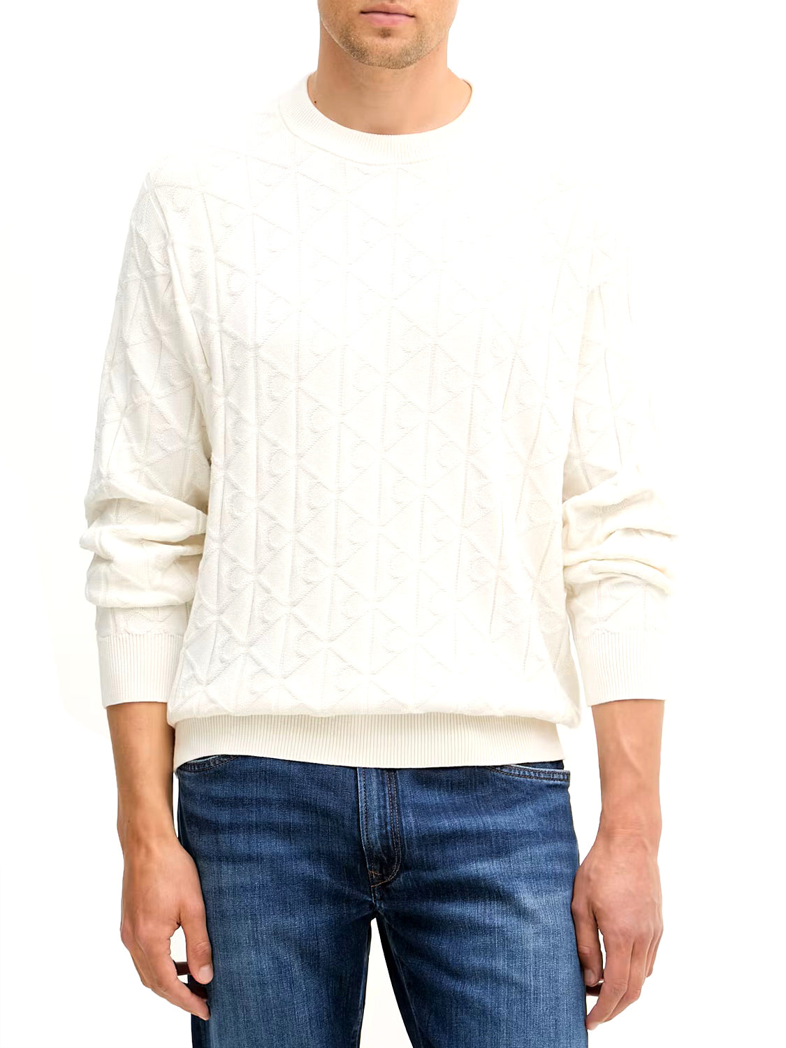 CALVIN2 1USCITA Calvin Klein Maglia In Tinta Unita Tofu Tofu