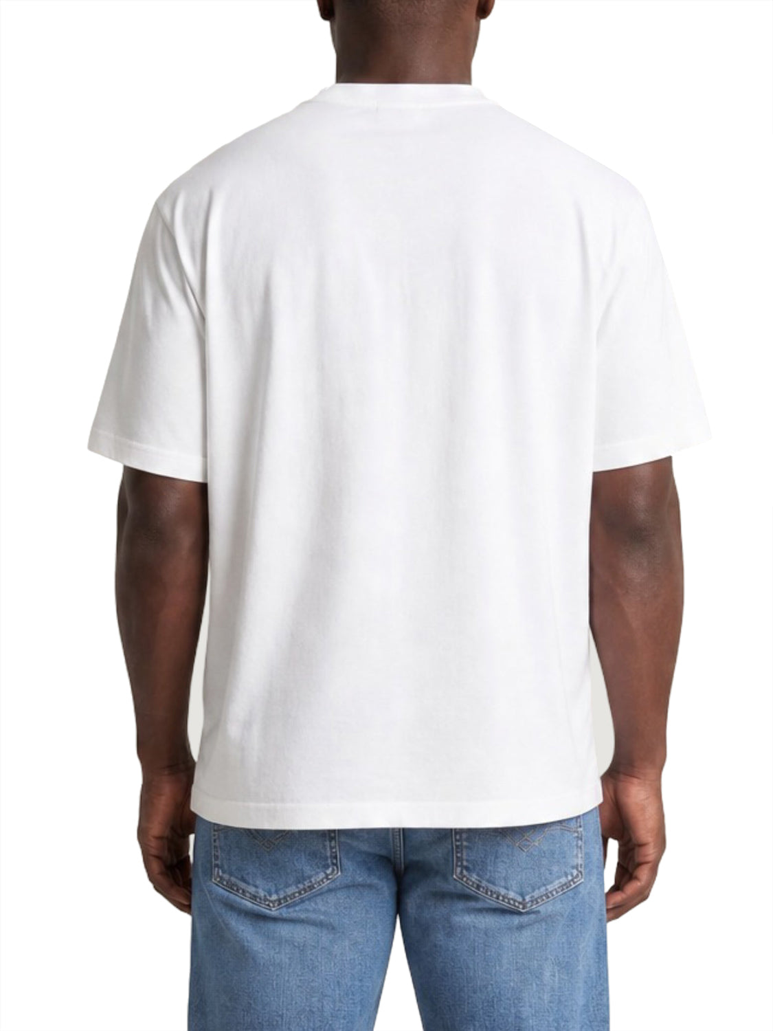 CALVIN2 1USCITA Calvin Klein T-Shirt Logo Monogramma Bianco Bright White