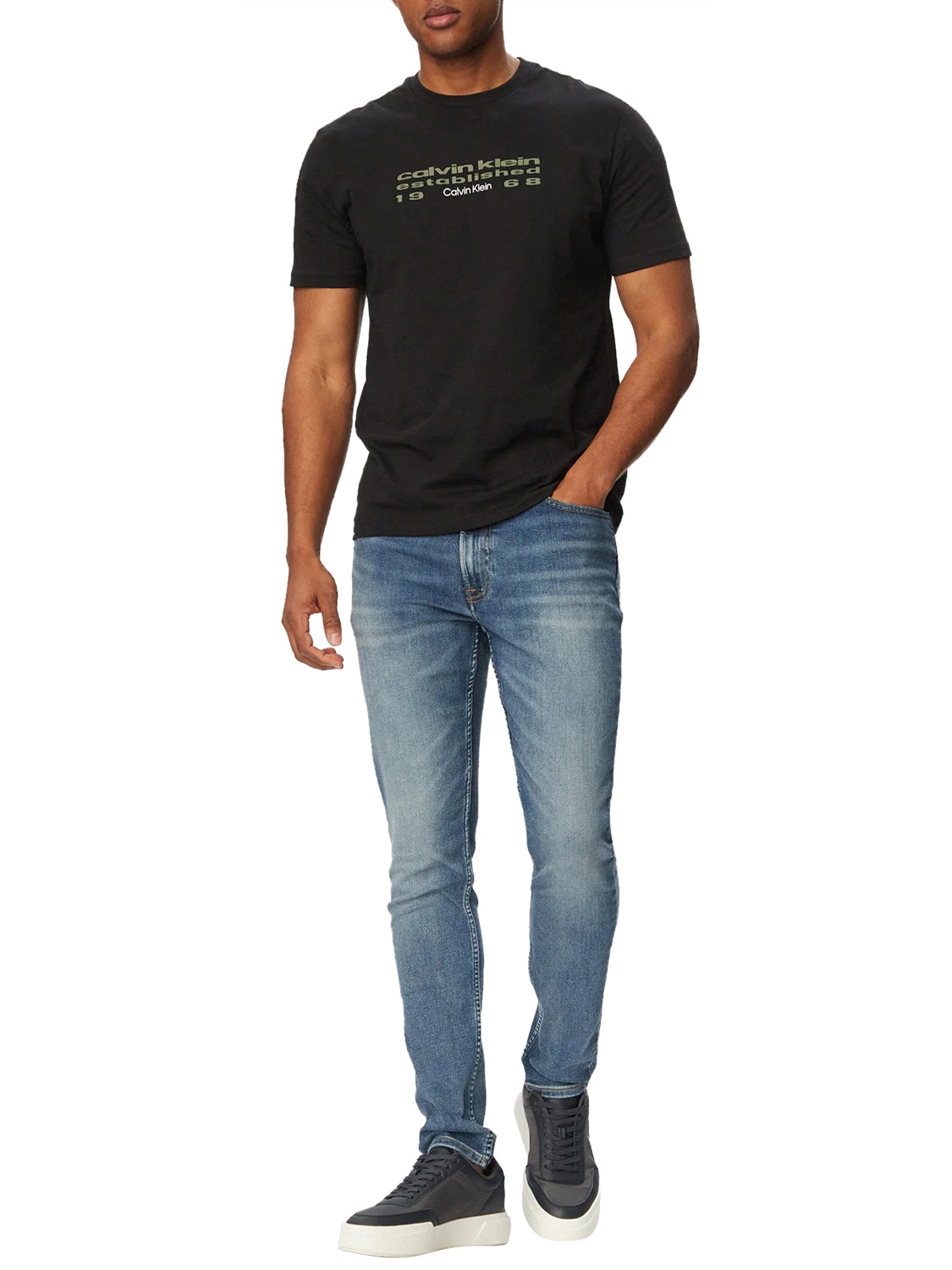 CALVIN2 1USCITA Calvin Klein Jeans Skinny Denim High Tide