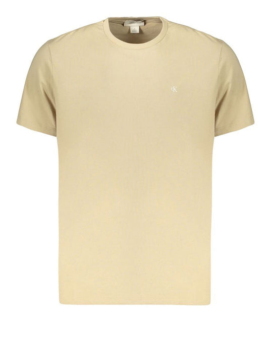CALVIN2 1USCITA Calvin Klein T-Shirt In Tinta Unita - Sabbia White Pepper