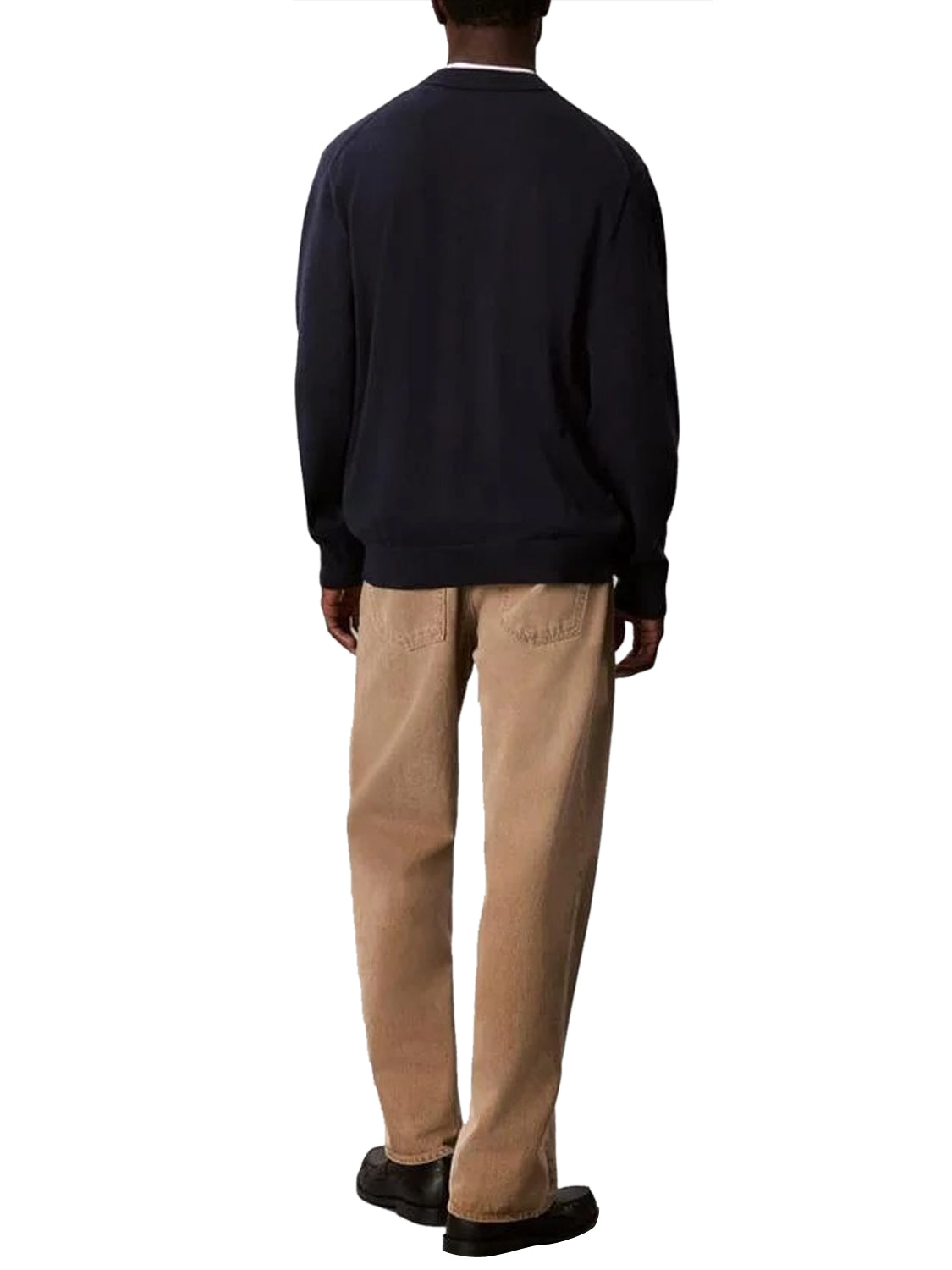 CALVIN2 2USCITA Maglione Girocollo In Cotone Liscio Calvin Klein - Dark Sapphire Dark sapphire