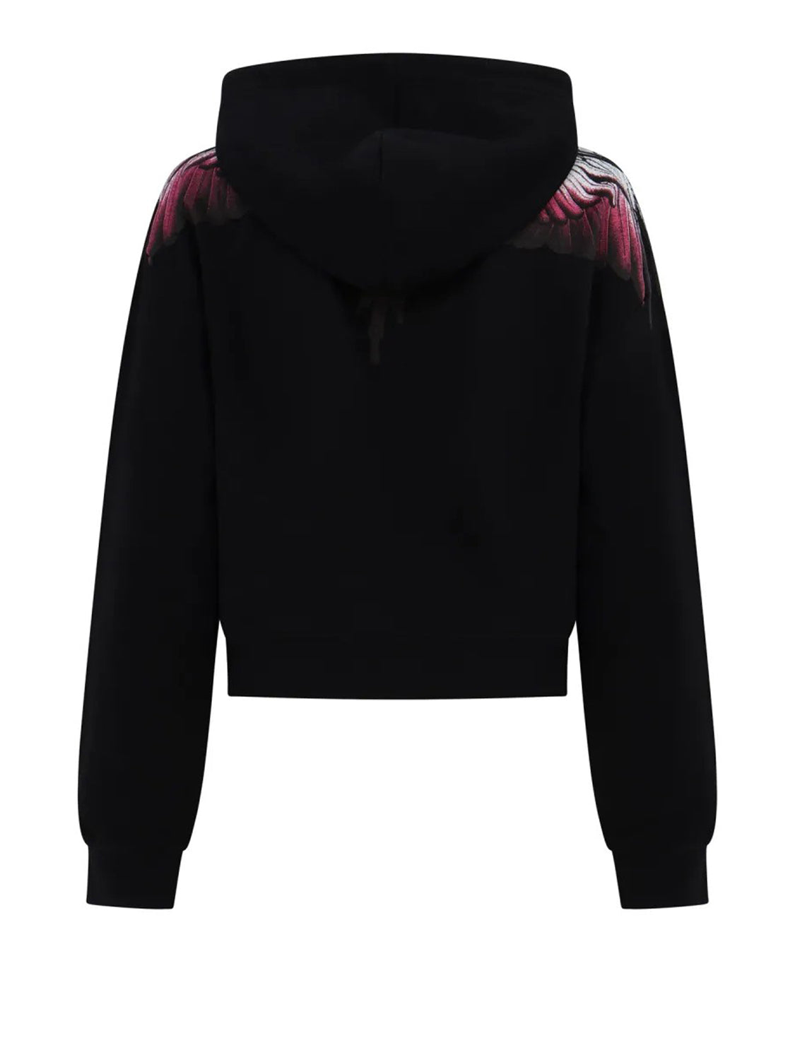 COUNTY OF MILAN Felpa Marcelo Burlon Stampa Wings Nero Nero_Wings Pink-Bianco