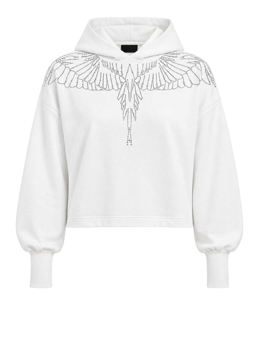 COUNTY OF MILAN Felpa Marcelo Burlon Bianco Bianco