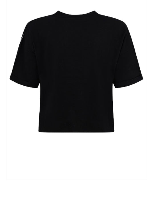 COUNTY OF MILAN T-Shirt County Of Milan Con Stampa Nero Nero_Wings Pink-Bianco