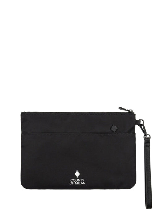 COUNTY OF MILAN Pochette Marcelo Burlon Nylon Nero NERO/NERO