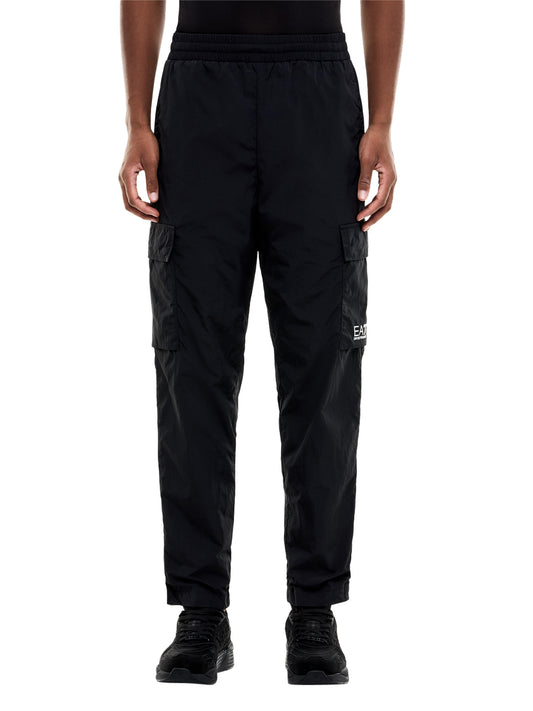 EA7 Pantaloni Ea7 cargo Core Identity con vestibilità regular - Nero BLACK