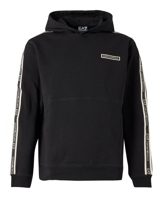 EA7 Ea7 Felpa Logo Frontale Nero BLACK