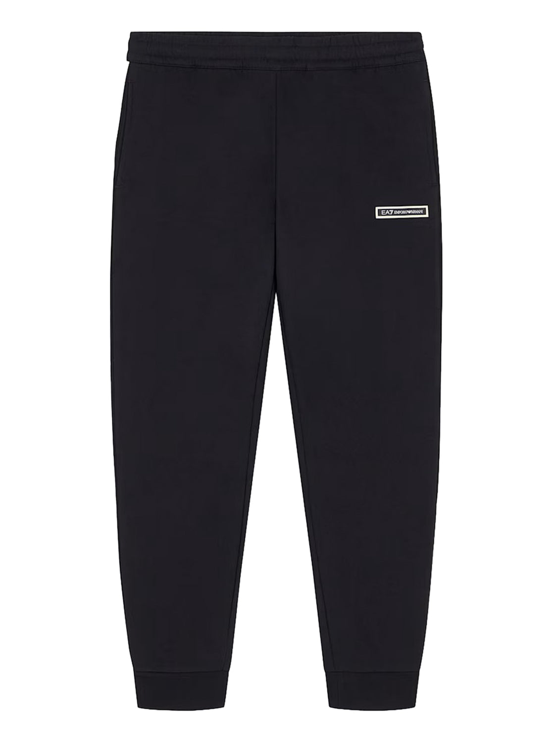 EA7 Pantaloni Logo Series slim con bande laterali EA7 - Nero BLACK
