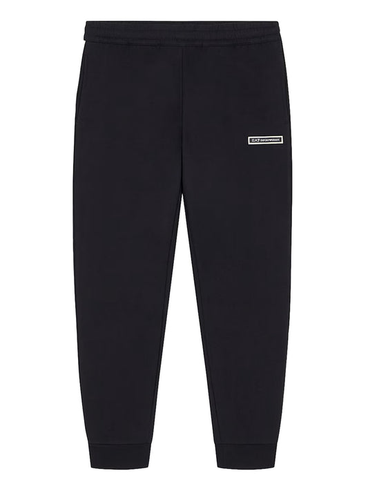 EA7 Pantaloni Logo Series slim con bande laterali EA7 - Nero BLACK