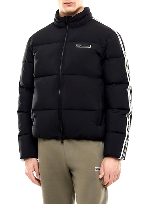 EA7 Giacca Bomber Imbottita della serie Logo in tessuto tecnico EA 7 - Nero BLACK