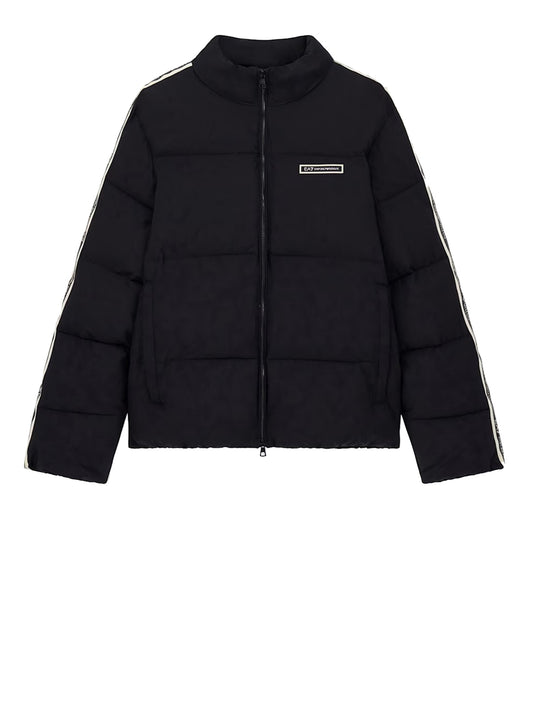 EA7 Giacca Bomber Imbottita della serie Logo in tessuto tecnico EA 7 - Nero BLACK