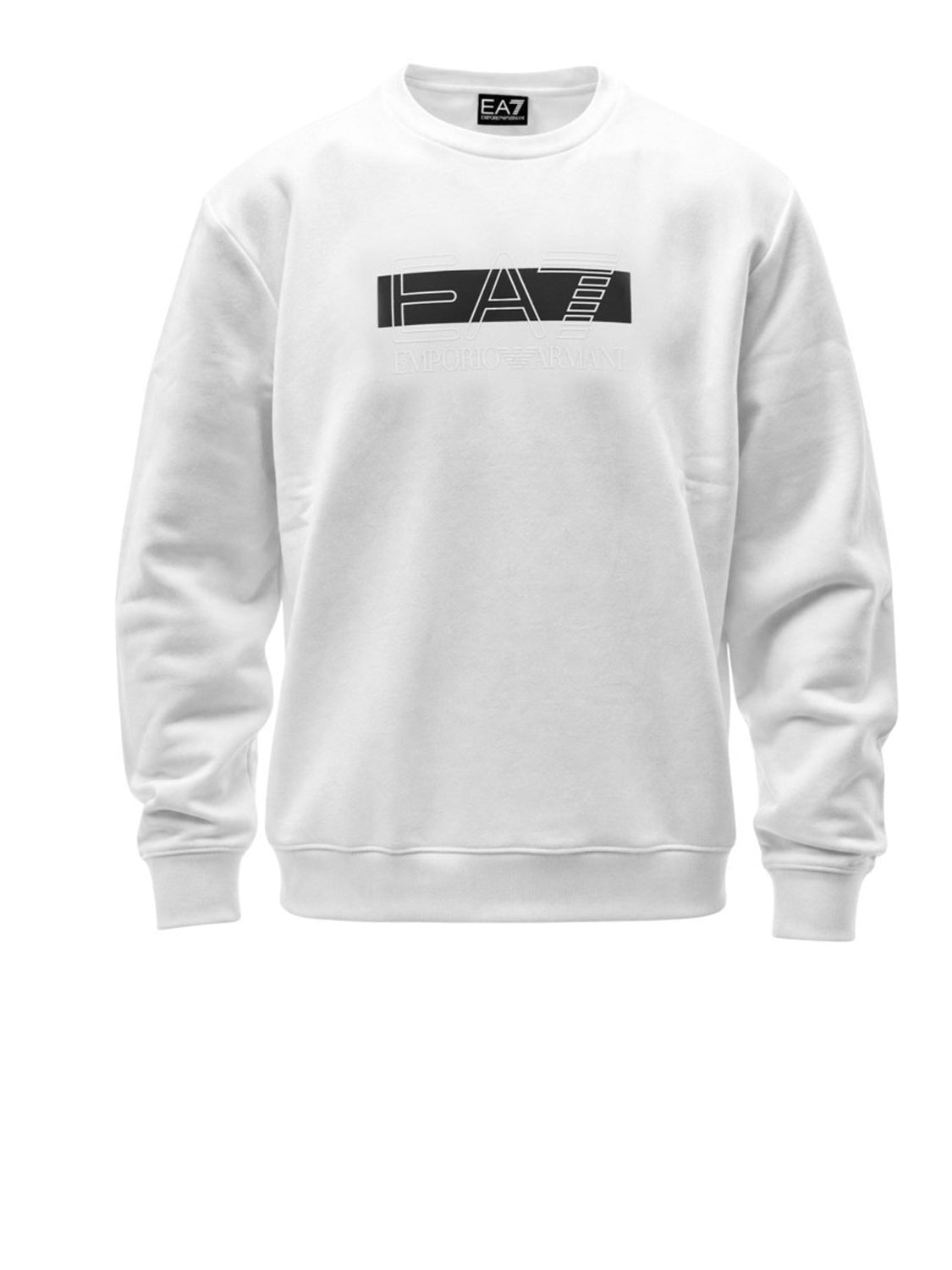 EA7 Felpa Girocollo EA7 - Bianco/Nero WHITE/BLACK