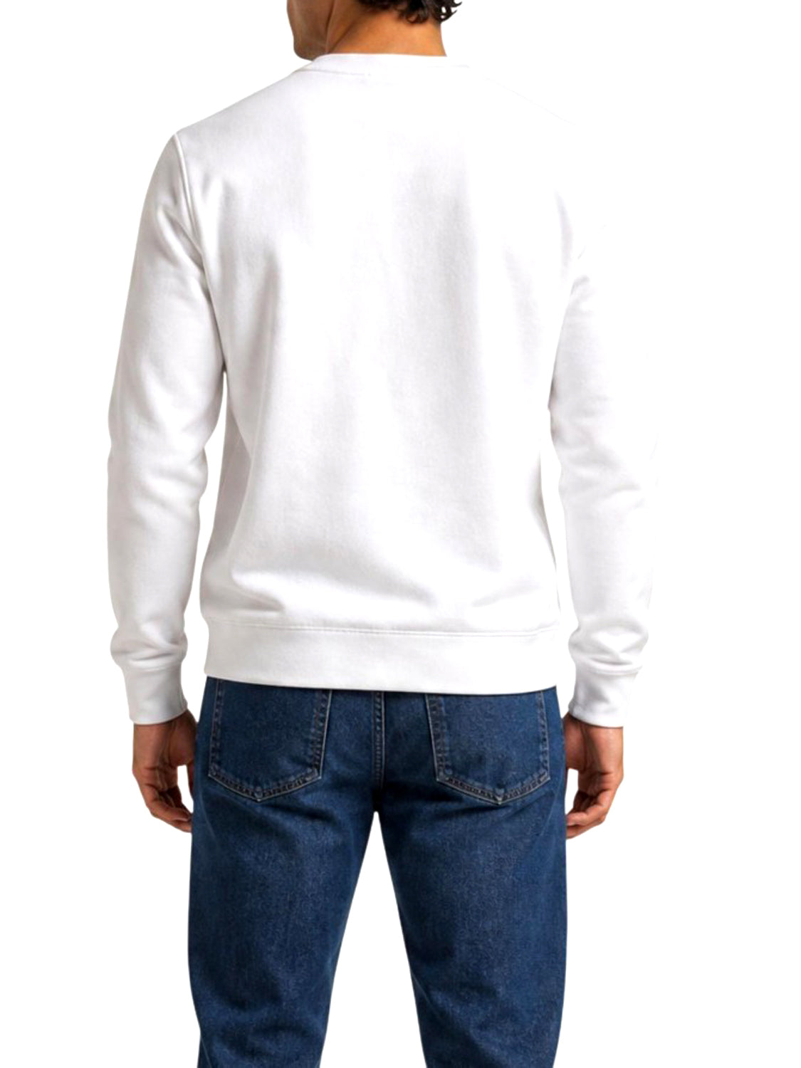 EA7 Felpa Girocollo EA7 - Bianco/Nero WHITE/BLACK