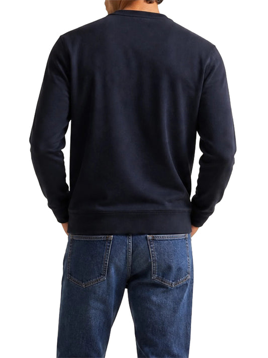EA7 Felpa Visibility in cotone con dettagli in maglia - Nero BLACK/WHITE