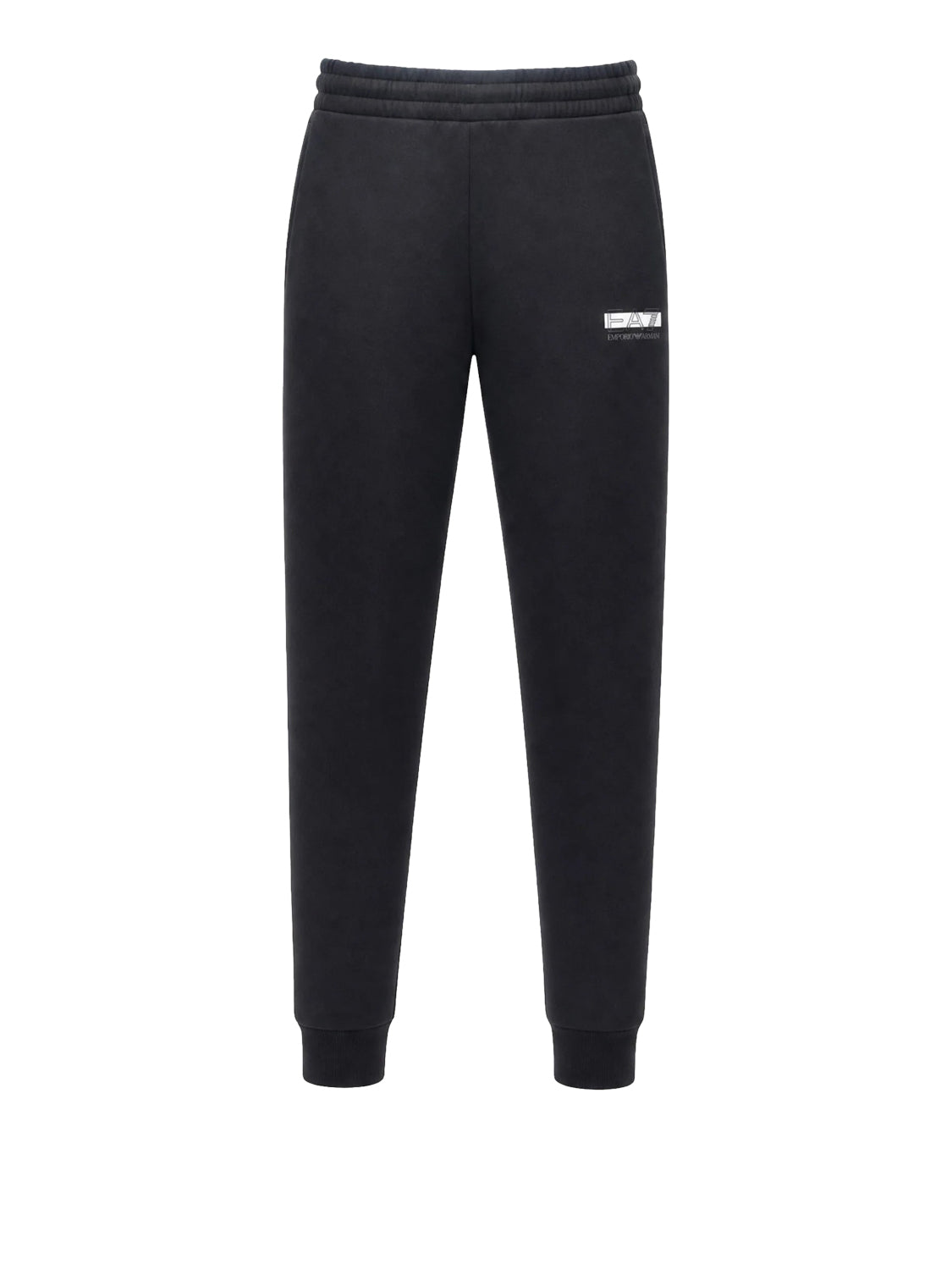 EA7 Tuta Visibilità Ea7 in tessuto misto cotone con cappuccio e zip - Nero BLACK/WHITE