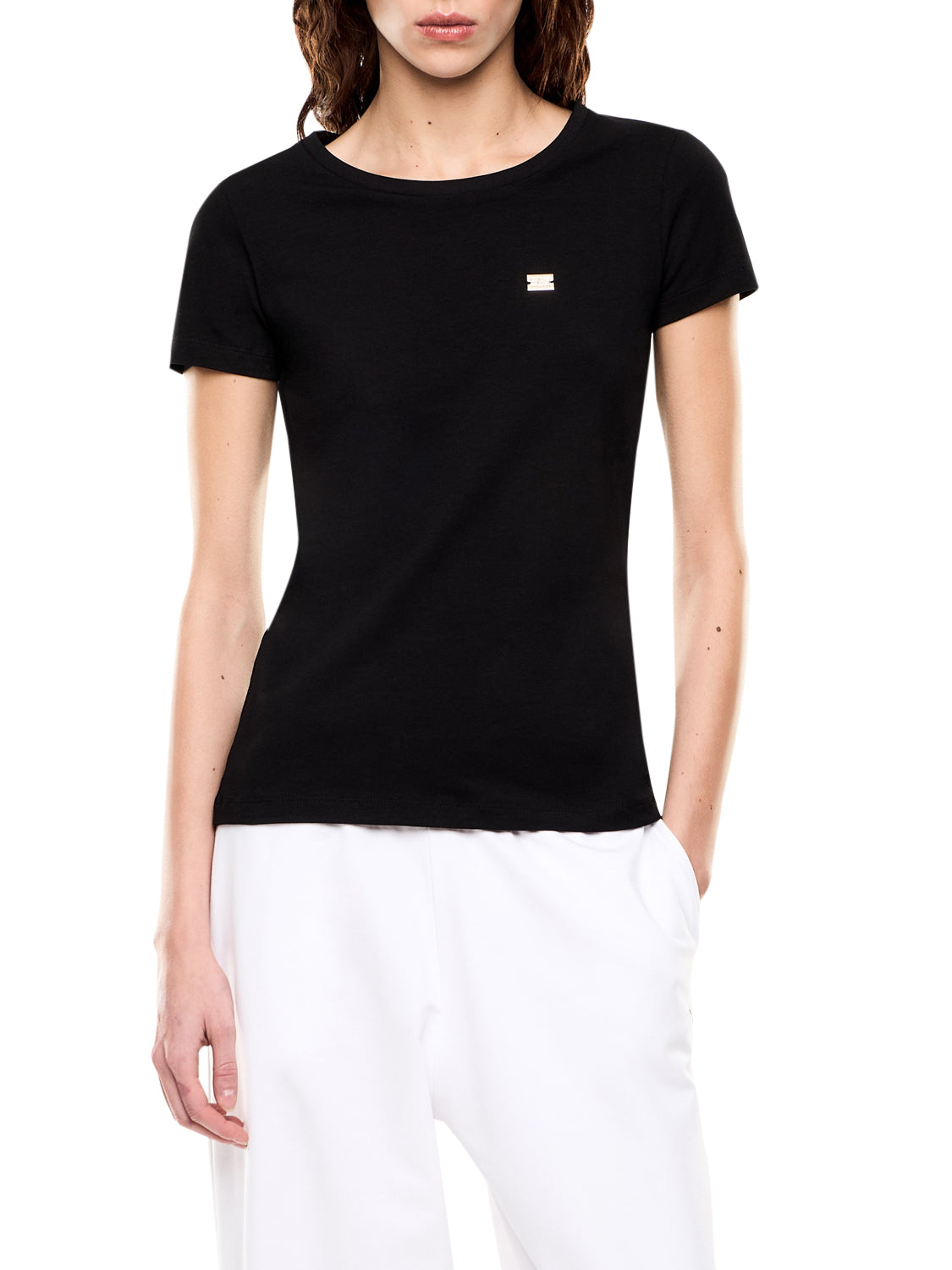 EA7 Tshirt Core Lady In Jersey Cotone EA7 - Nero BLACK