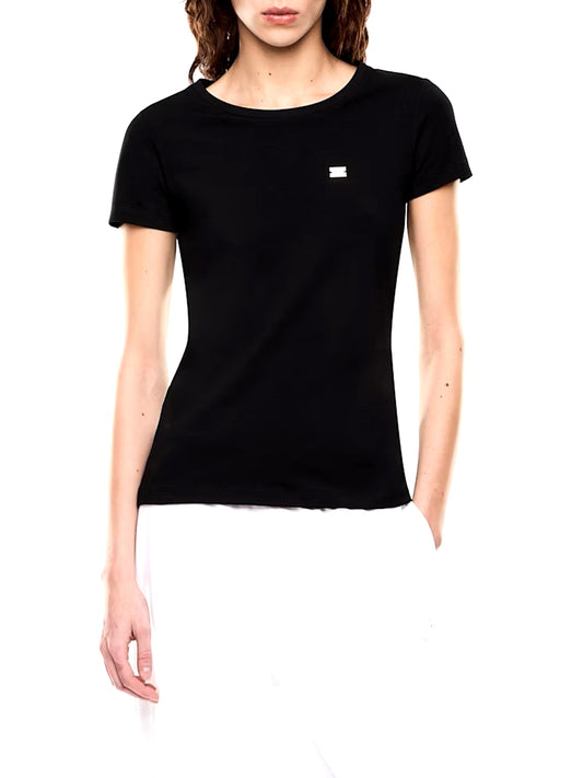 Tshirt Core Lady In Jersey Cotone EA7 - Nero