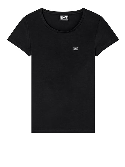 Tshirt Core Lady In Jersey Cotone EA7 - Nero