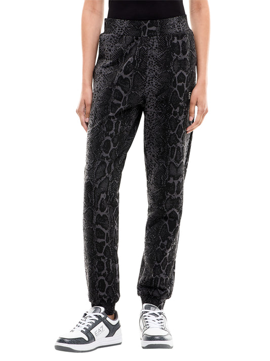EA7 Pantaloni Graphic Series Regular In Jersey Di Cotone EA7 - Fancy Asphalt Fancy Asphalt