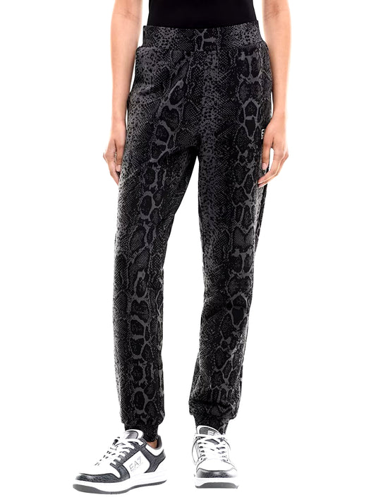 Pantaloni Graphic Series Regular In Jersey Di Cotone EA7 - Fancy Asphalt