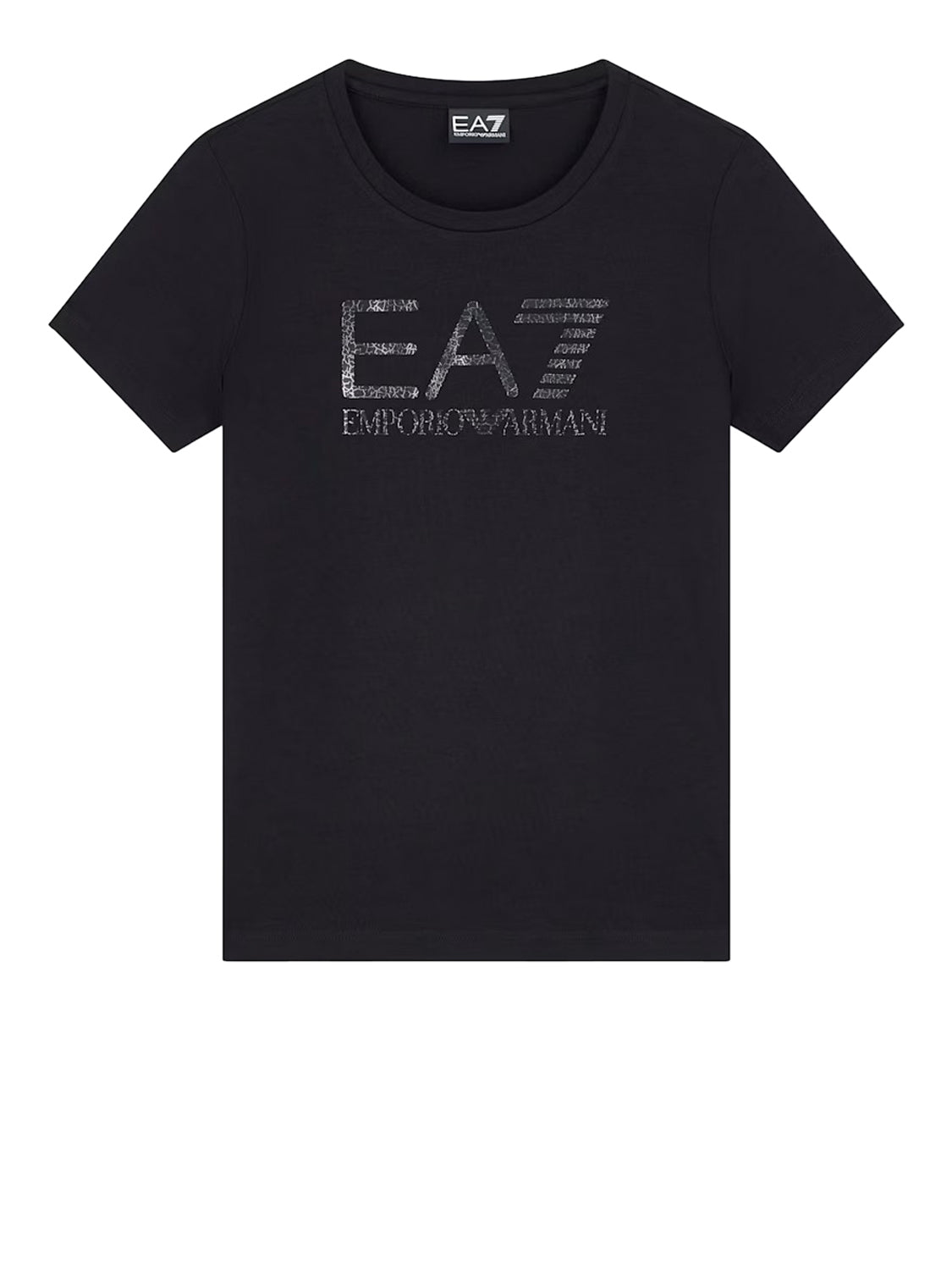 EA7 Tshirt In Jersey Cotone EA7 - Nero BLACK/SILVER