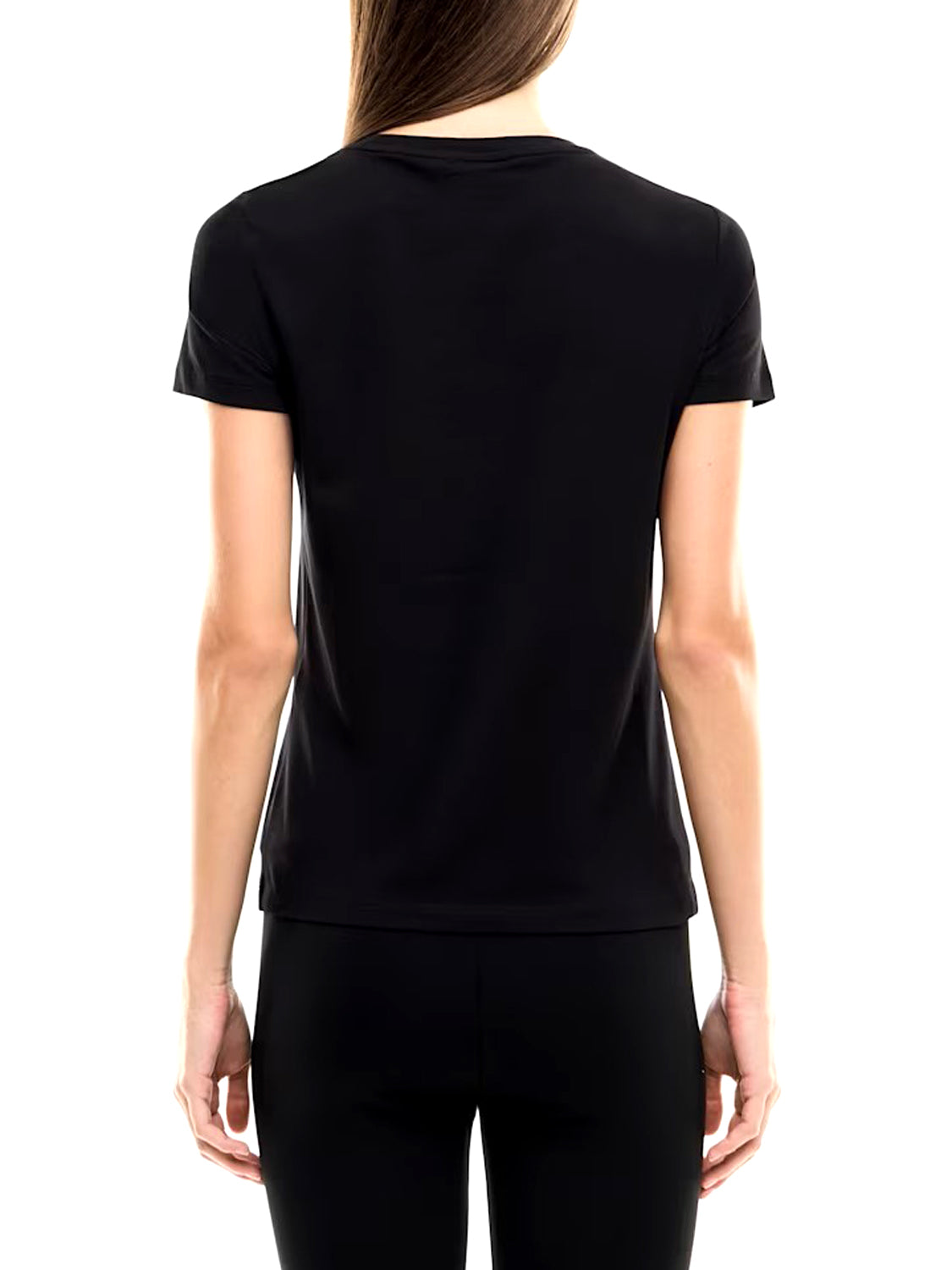 EA7 Tshirt In Jersey Cotone EA7 - Nero BLACK/SILVER