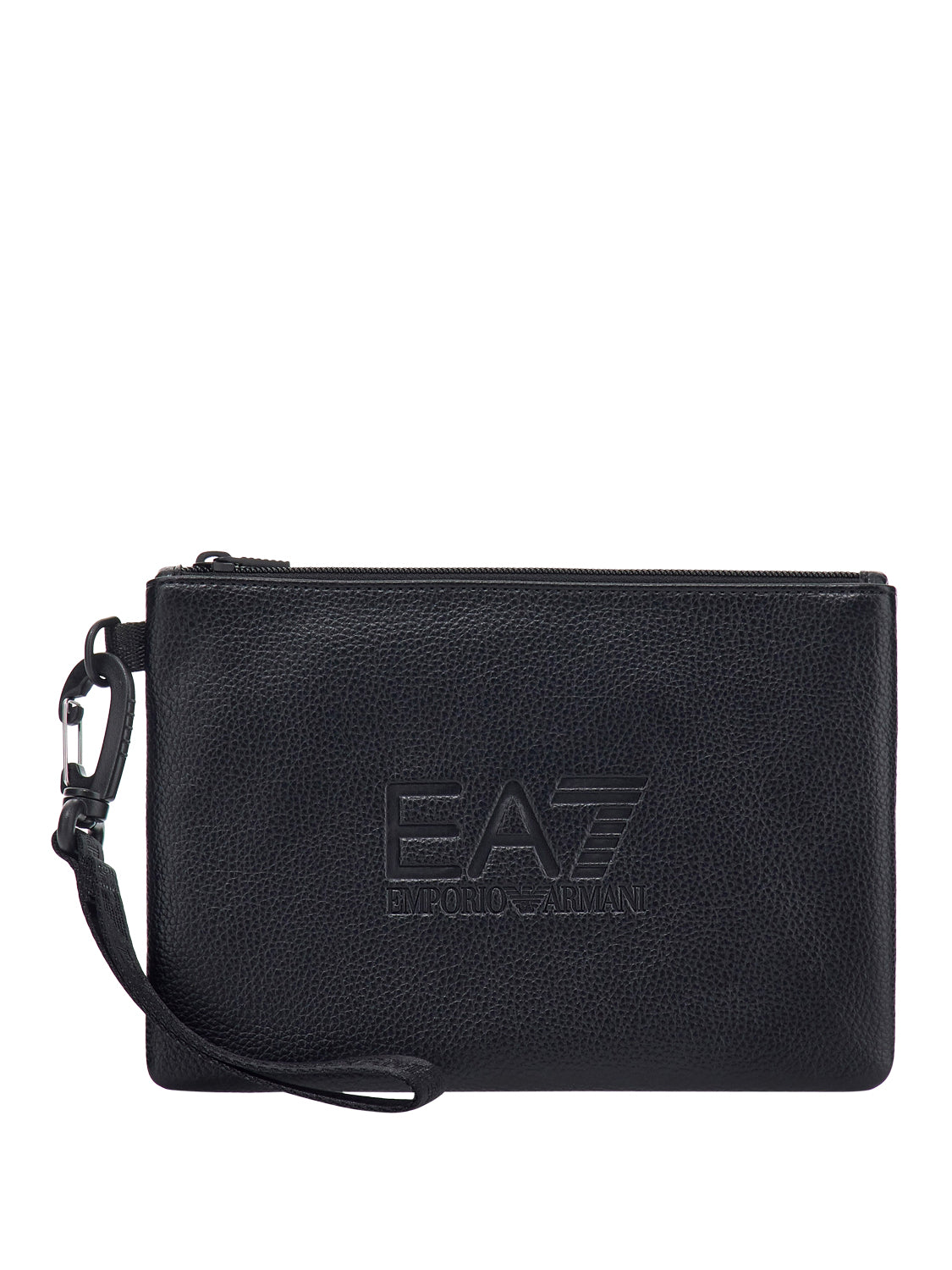 EA7 Pochette con logo a rilievo e cinturino removibile Nero BLACK