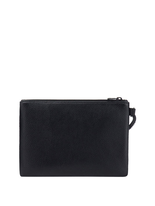 EA7 Pochette con logo a rilievo e cinturino removibile Nero BLACK