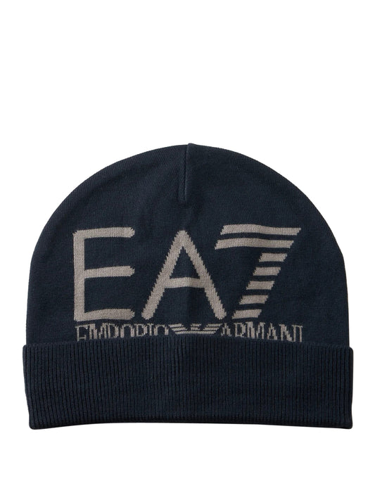 Ea7 Ea7 Cappello Logo Frontale Blu Armani Blue / Cloudb