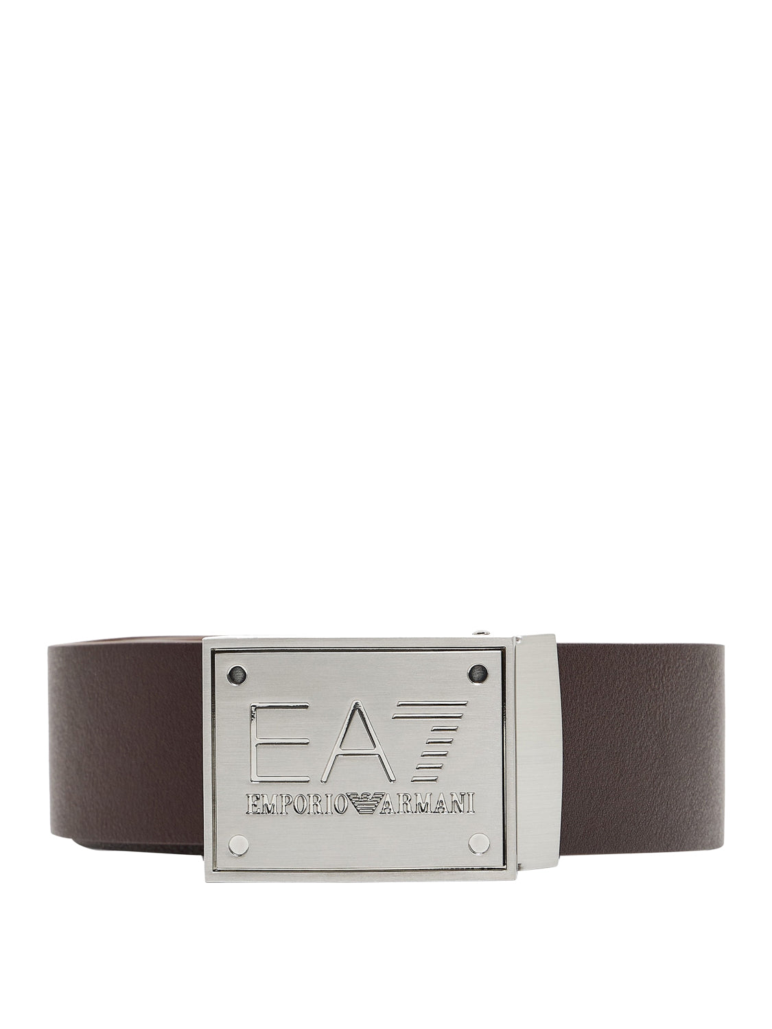 EA7 Cintura Ea7 reversibile Marrone Chocolate Brown/Tige