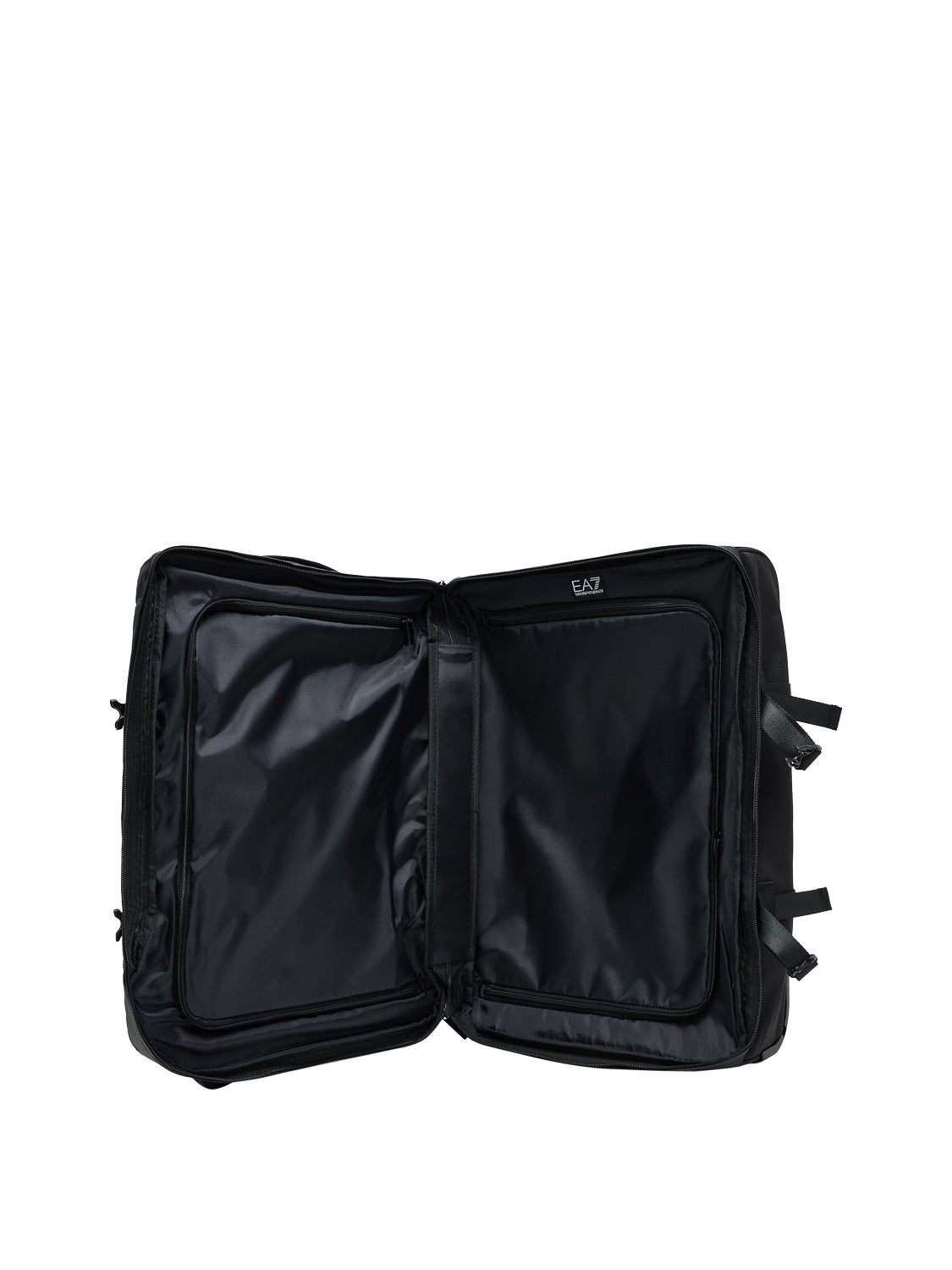EA7 Ea7 Trolley resistente da cabina in tessuto tecnico con zip - Nero Black Beauty