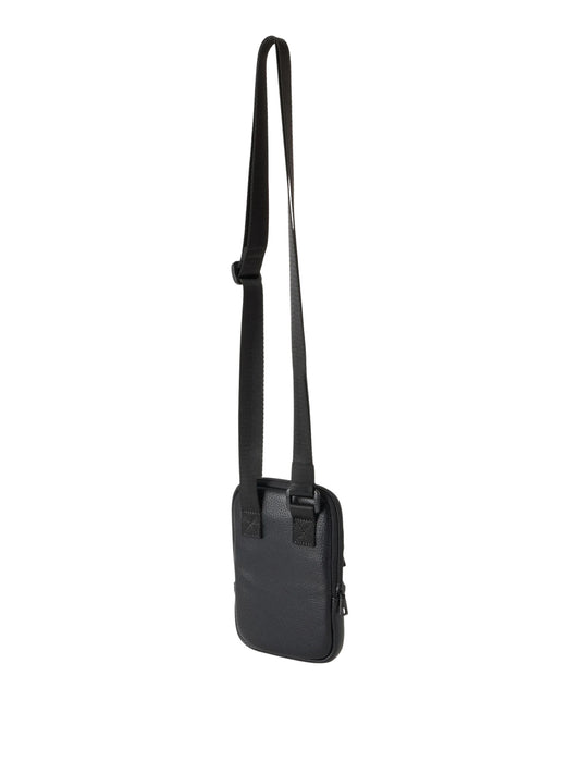 EA7 Ea7 Borsa A Tracolla Logo Frontale Nero BLACK