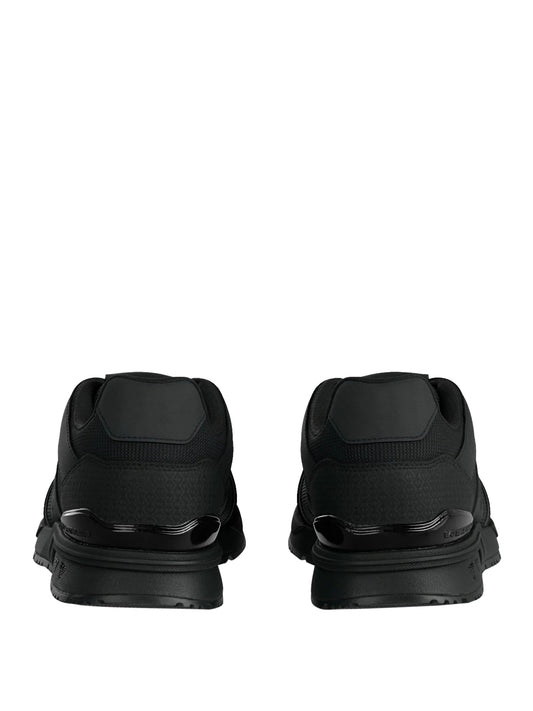 EA7 Ea7 Sneaker Logo Impresso Nero Triple Black