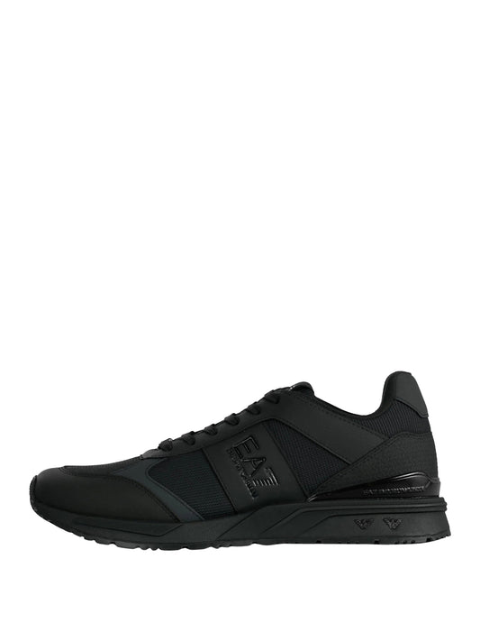 EA7 Ea7 Sneaker Logo Impresso Nero Triple Black