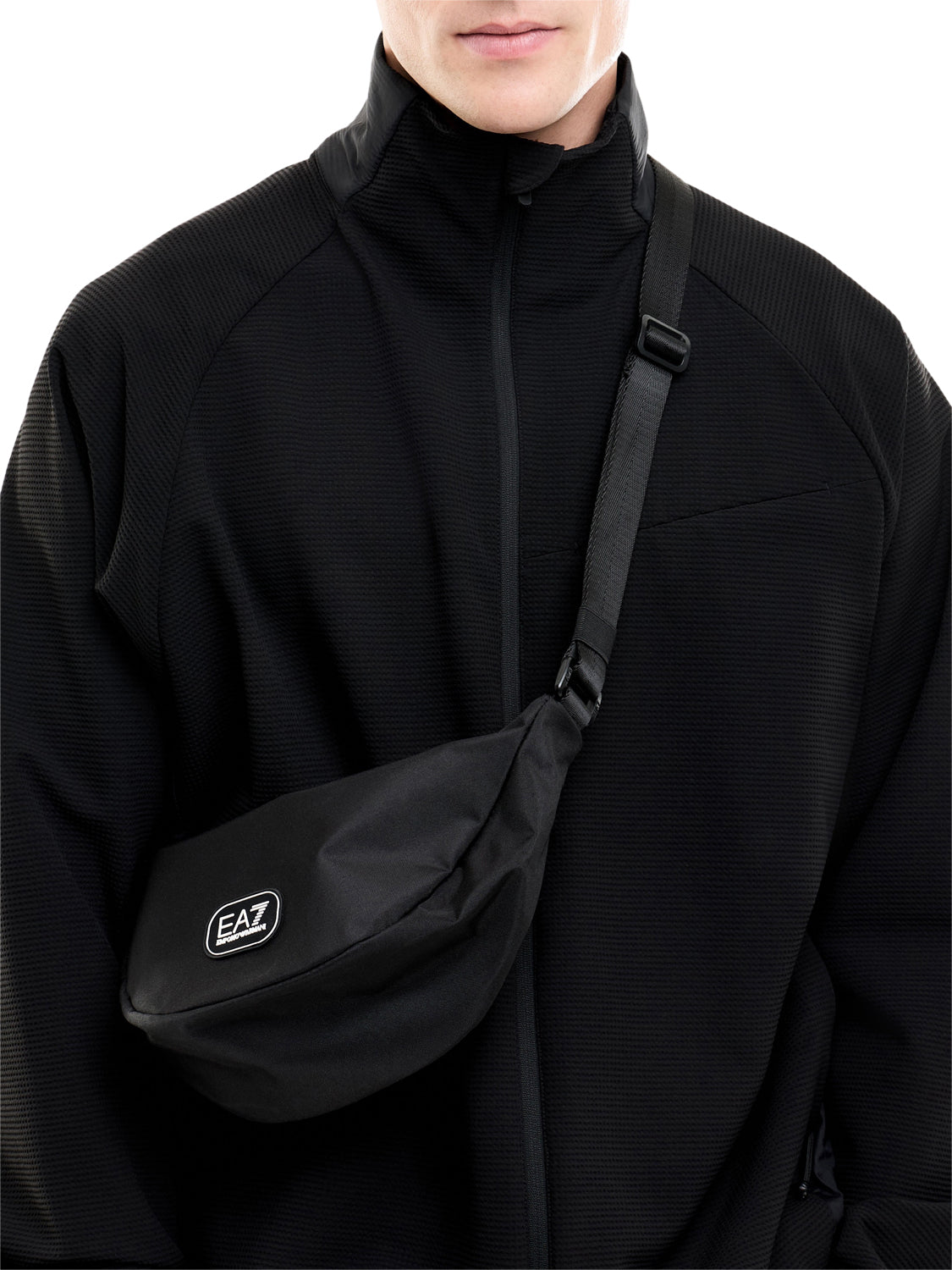 Ea7 Borsa A Tracolla Ea7 Logo Frontale Nero BLACK