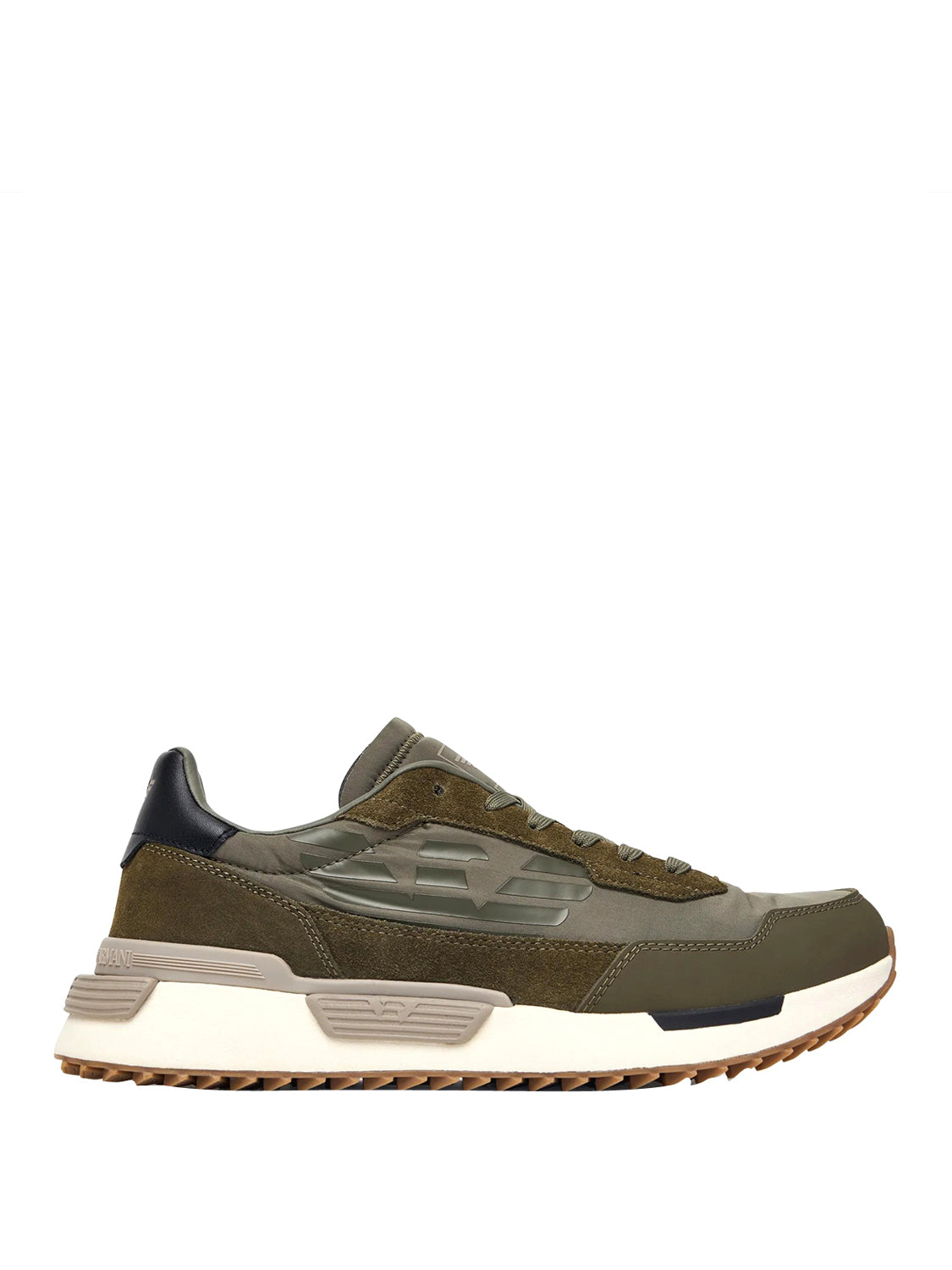 EA7 Sneakers In Camoscio E Tessuto EA7 - Verde Militare Kalamata+Plaza Taupe