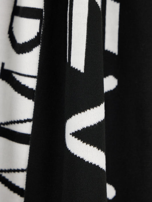 Ea7 Sciarpa Ea7 Logo Frontale Nero BLACK/WHITE