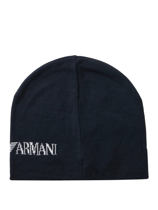 EA7 Ea7 Berretto Logo Frontale Navy Armani Blu / White