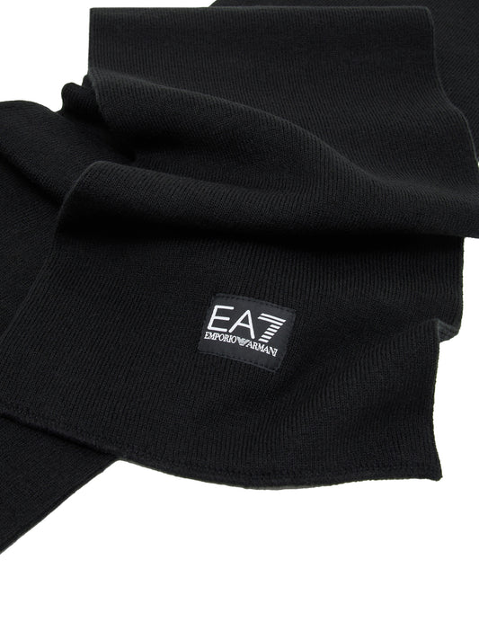 EA7 Sciarpa Ea7 Tinta Unita Nero BLACK