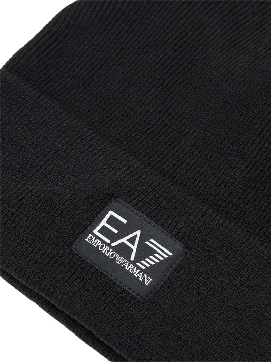 EA7 Berretto Ea7 Logo Frontale Nero BLACK