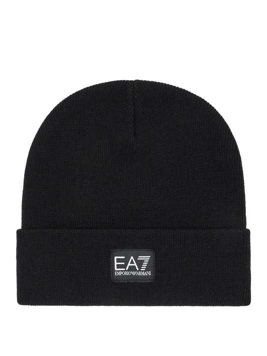 EA7 Berretto Ea7 Logo Frontale Nero BLACK