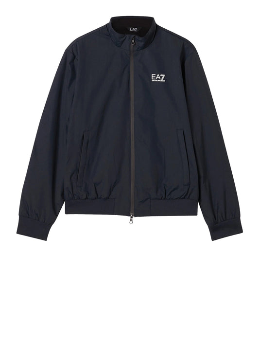 EA7 Bomber Ea7 tessuto core con zip e collo montante Core Identity - Blu Armani Blue
