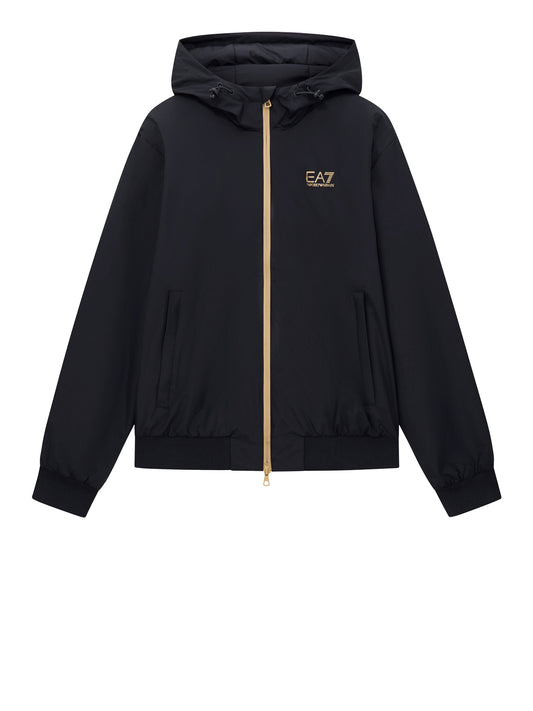 EA7 Ea7 Bomber Logo Frontale Nero BLACK